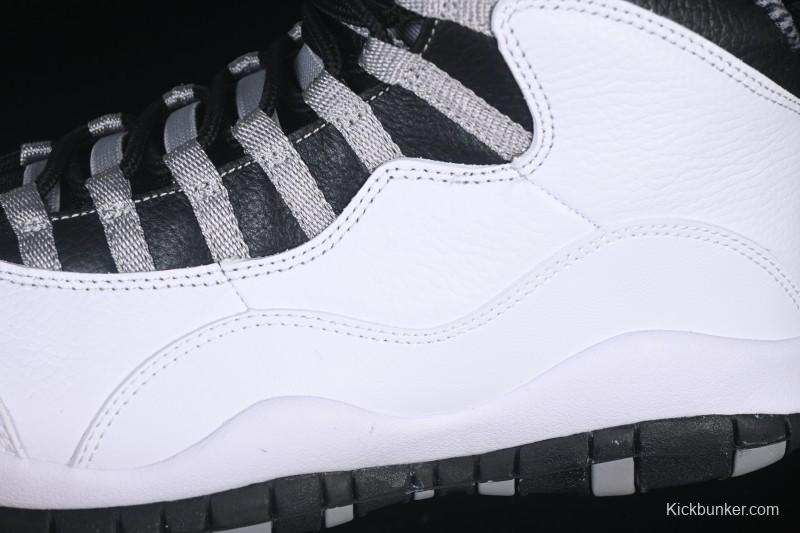 Nike Air Jordan 10 Retro Light Steel Grey Basketball Shoes - HJ6779-104