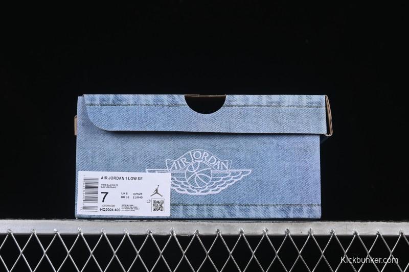 Nike Air Jordan 1 Low Denim Retro Basketball Shoes - HQ2004-400
