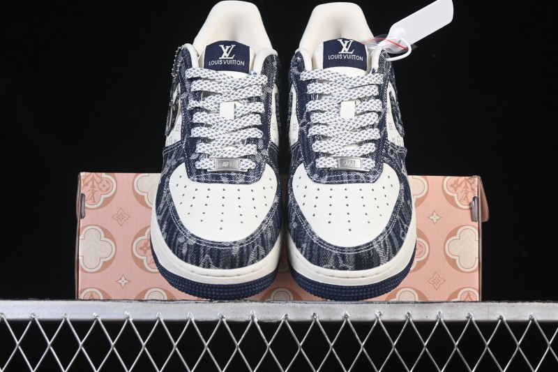 Nike Air Force 1 '07 Low LV Collaboration White Blue Casual Sneakers - YF9511-812