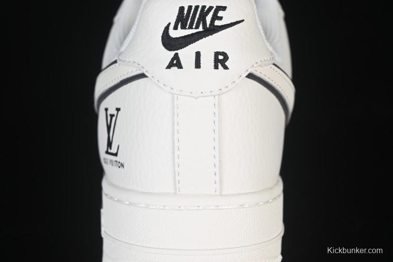 Nike Air Force 1 '07 Low LV Collaboration Off-White Small Swoosh Casual Sneakers - CS5288-035