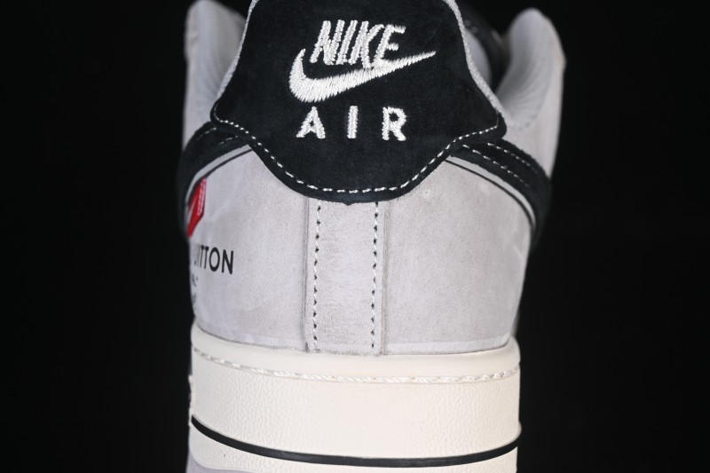 Nike Air Force 1 '07 Low LV Collaboration Pig Eight Rice Gray Black Casual Sneakers - MZ9588-810