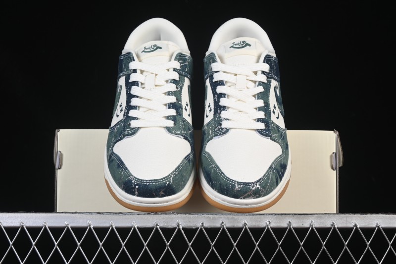 Nike SB Dunk Low Military Green Woven Custom Low-Top Casual Skate Shoes - SC0601-464
