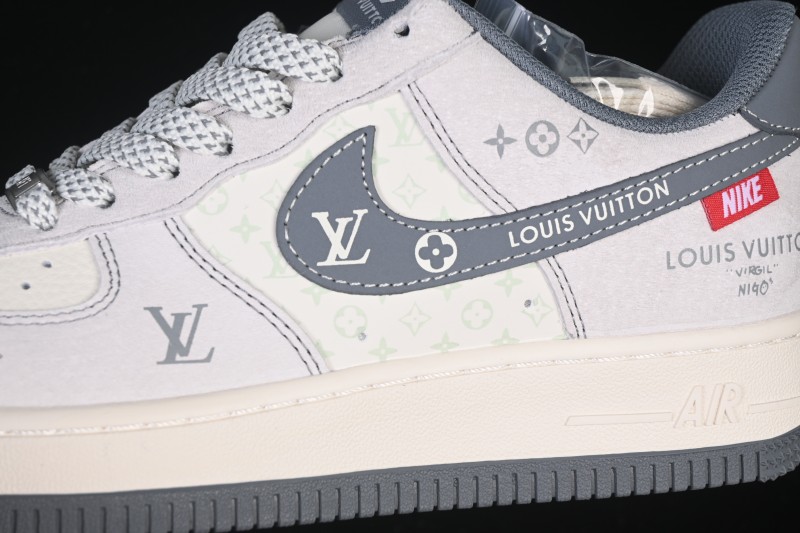 Nike Air Force 1 '07 Low LV Collaboration Grey Hook Woven Label Casual Sneakers - CX5050-Y25