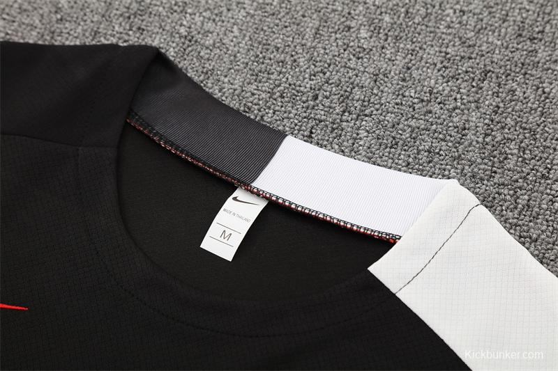 25/26 PSG Black T90 with XS Short Sleeve+Soccer Shorts