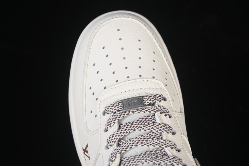 Nike Air Force 1 '07 Low LV Collaboration Denim Brown Swoosh Low-Top Casual Skateboarding Shoes - SM6668-109