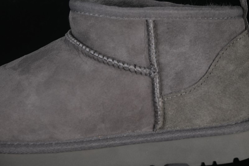 UGG Classic Ultra Mini Sheepskin Ankle Boots with Water-Resistant and Anti-Shedding Design - 1116109