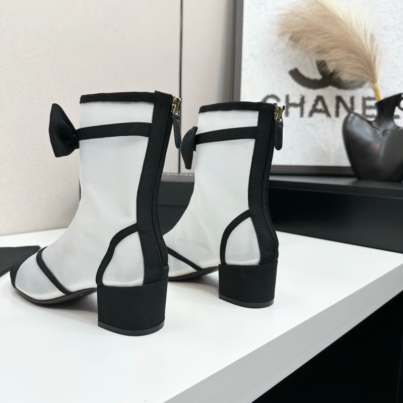 Chanel 2025 SS Classic Bow Ankle Boots - LY00