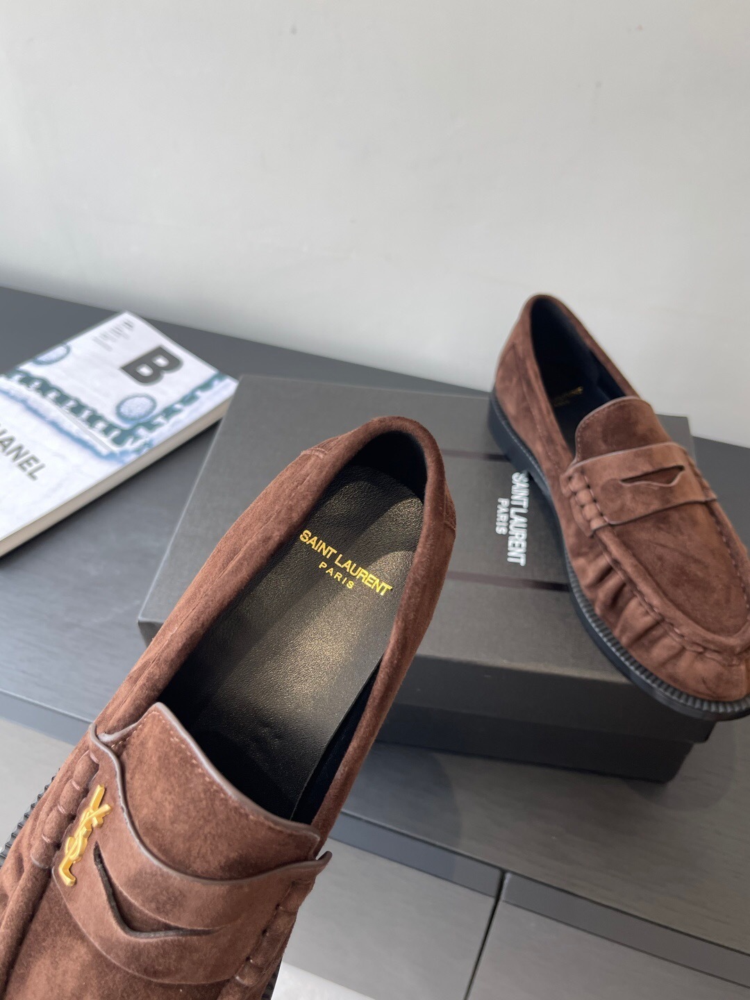 Saint Laurent Classic Loafer Half-Drag Slippers - KFY00350