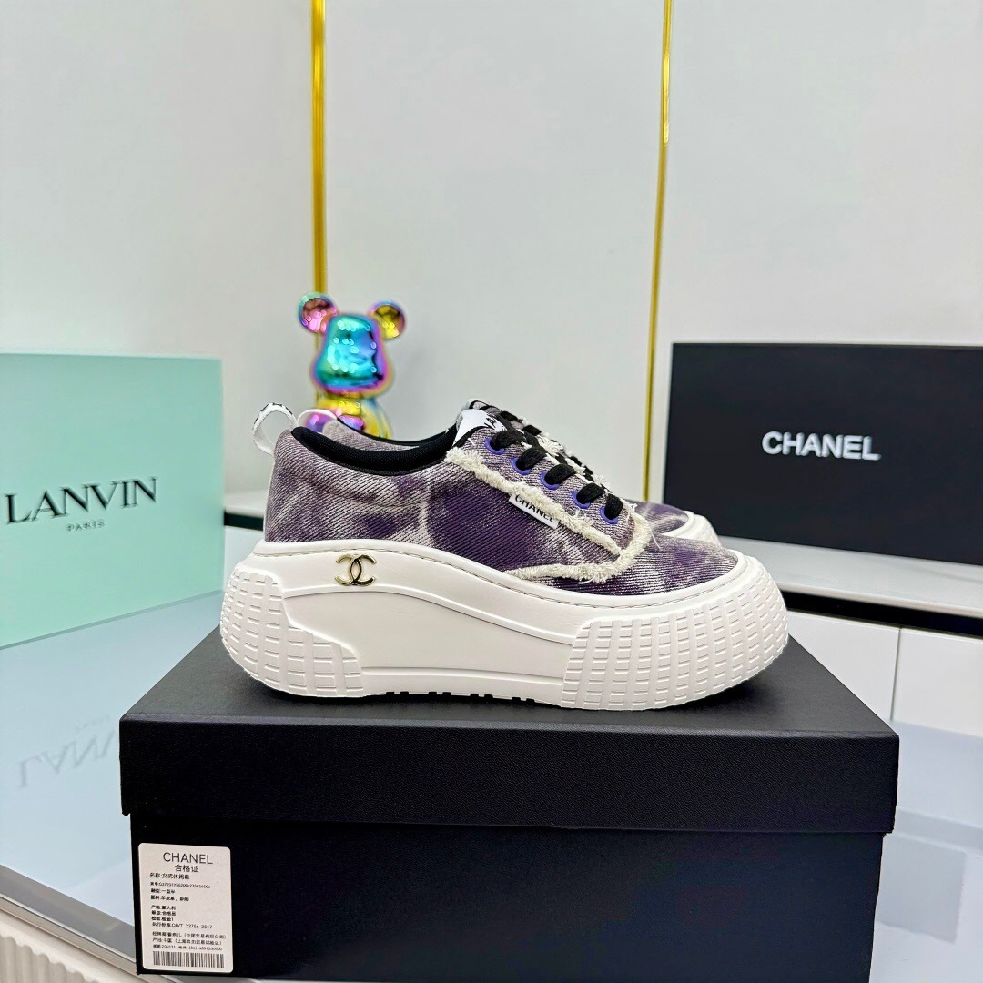 Chanel 2025/SS Little Chanel Loafers Panda Shoes Casual Sneakers - LY00330