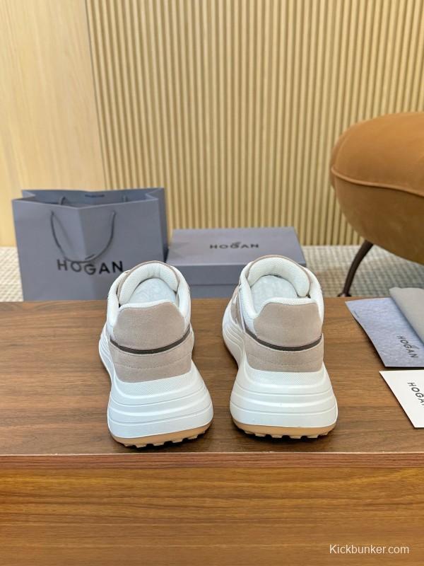 Hogan H-STRIPES Series Couple High Platform Chunky Dad Shoes Casual Sneakers - LY00370/LY00380