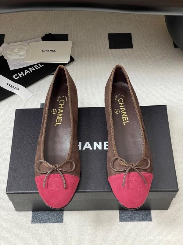 Adidas 2025 SS Bow Ballet Flats Classic Suede Flat Shoes - KFY00300