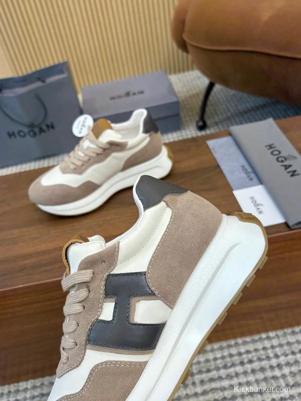 Hogan H-STRIPES Series Couple Thick Sole Dad Shoes Airship Shoes Casual Sports Shoes - AS00350