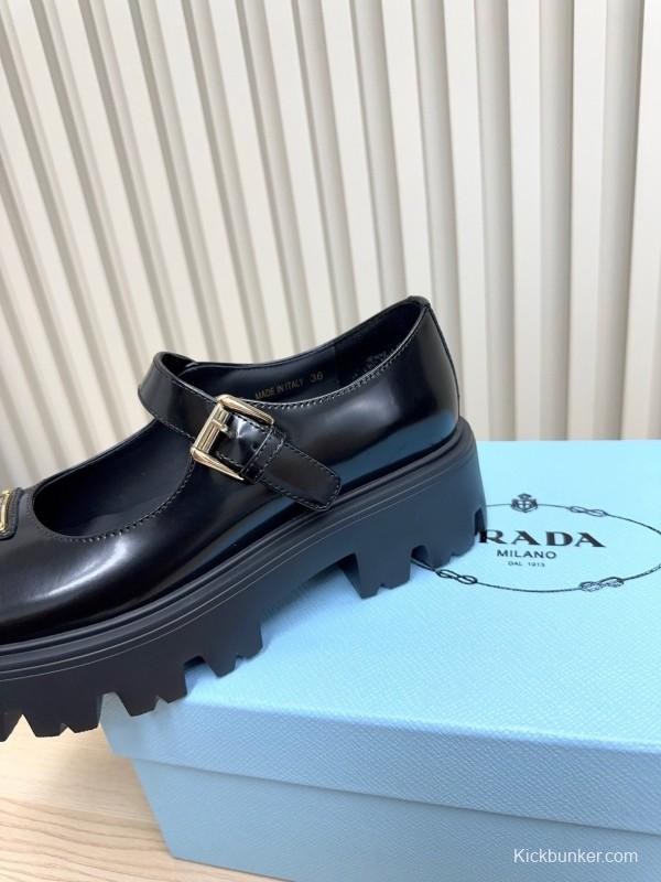 Prada 2025 SS Platform Mary Jane Shoes - LY00300
