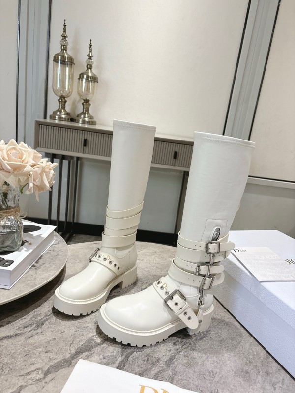 Dior 2025/SS Punk Style Strap Ankle Boots - KFY00470