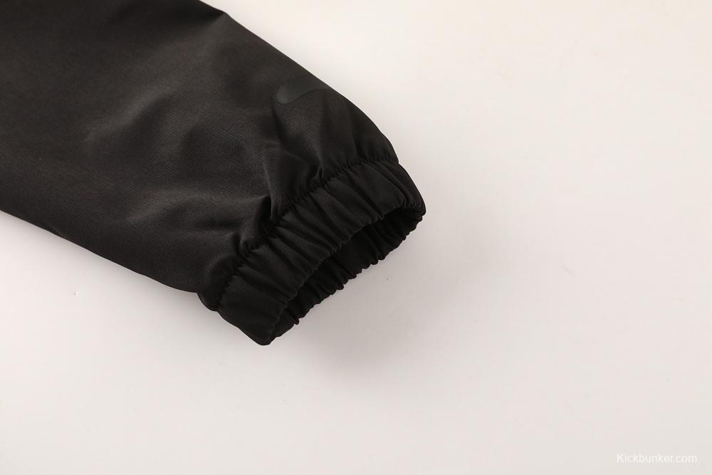 2025 Adidas Black Half Zipper Jacket+Long Pants S-2XL