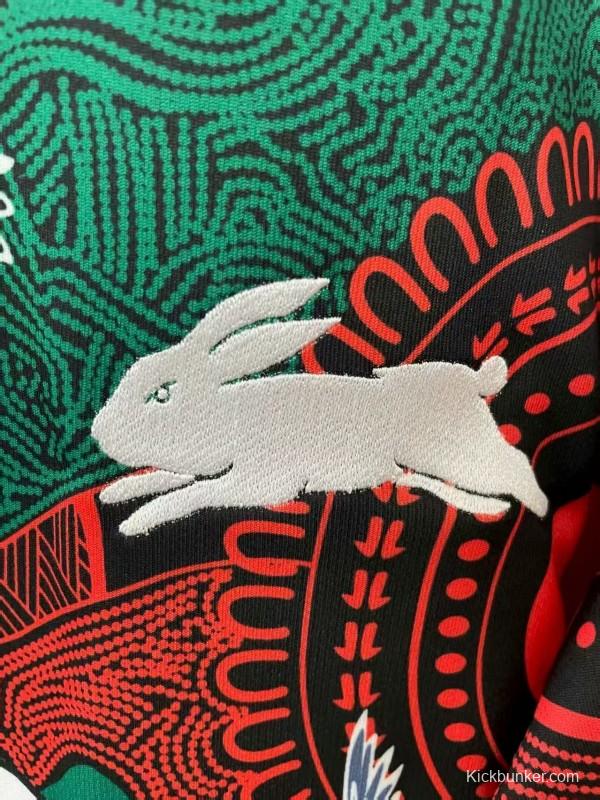 25/26 South Sydney Rabbitohs Green and Red with Indigenous Art Jersey