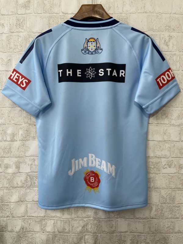 2026 NSW Blues Sky Blue to Navy Blue Gradient with Diamond Pattern Jersey