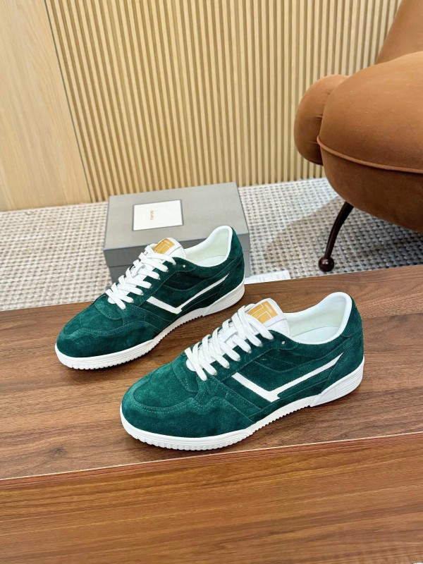 Tom Ford 2025 SS Casual Shoes with Classic Color Blocking and Imported Leather Insole - AS00350