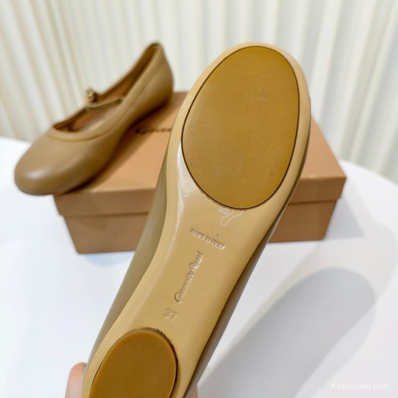 Gianvito Rossi Bohemian Style Flat Ballet Shoes - LY00310