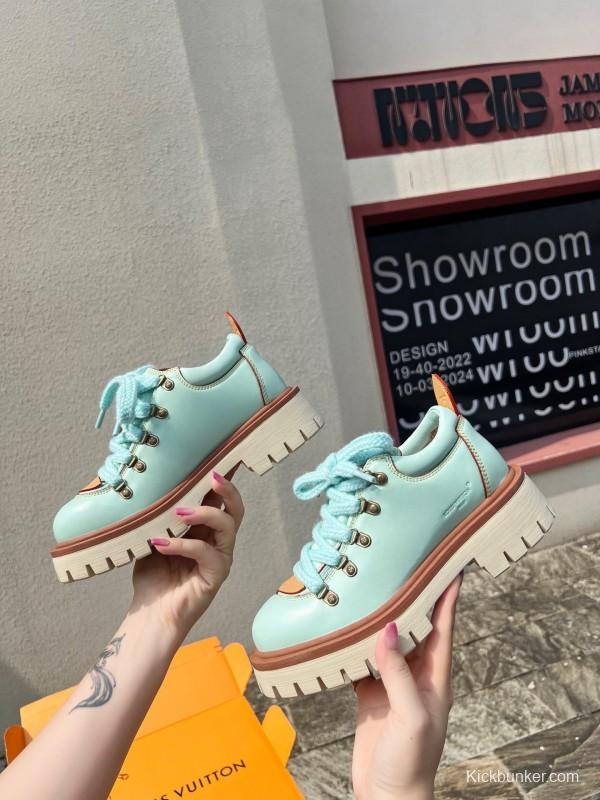 Louis Vuitton REMIX Lace-Up Derby Hiking Shoes - LY00340