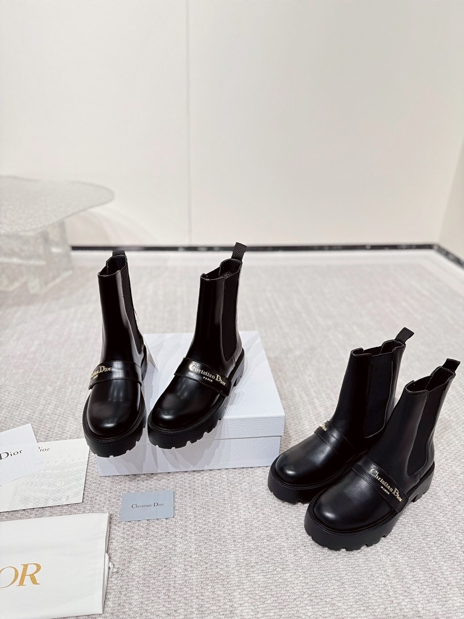 DIOR CHRONO Slip-On Motorcycle Boots - LY00340