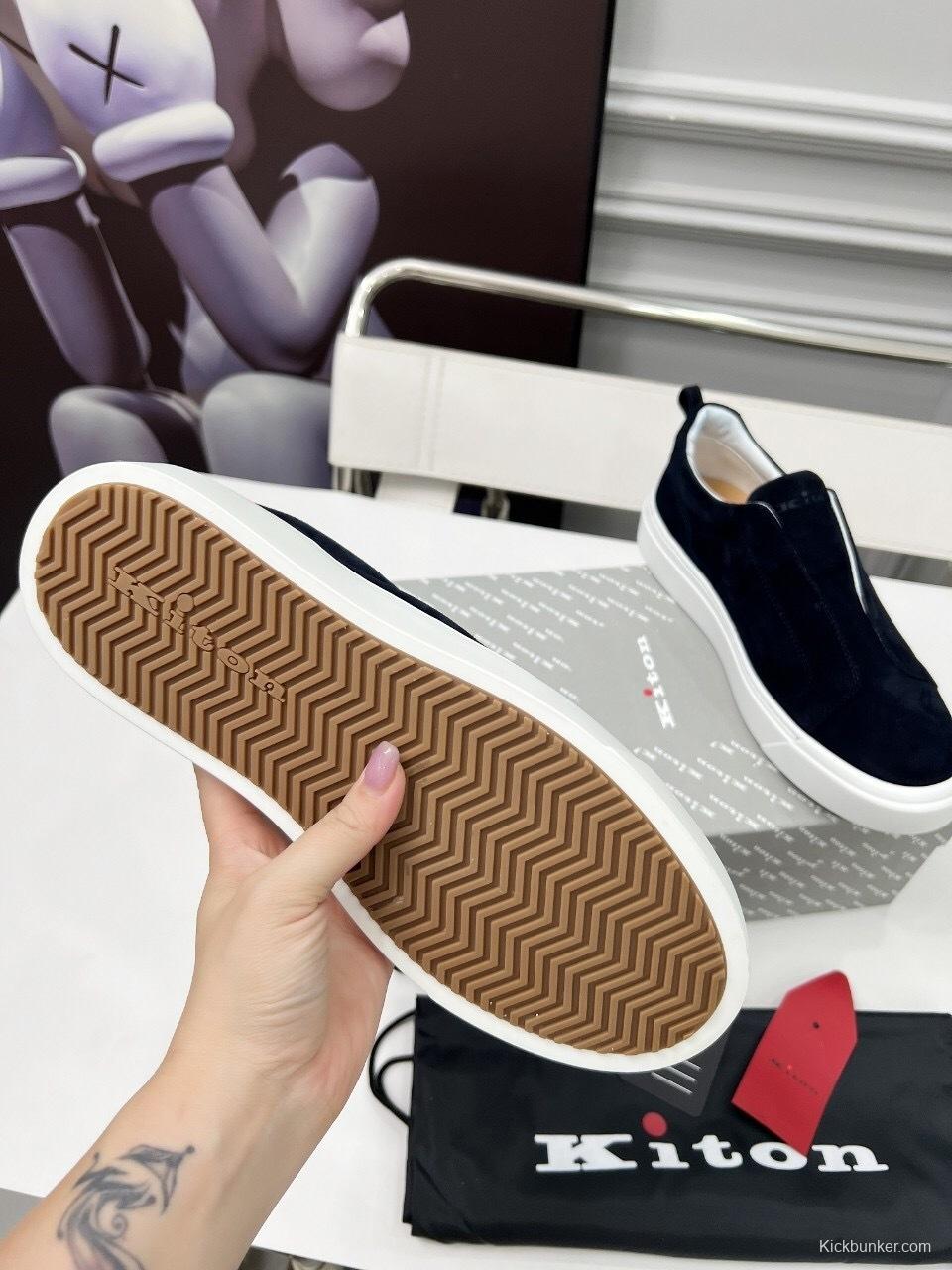 Kiton 2025 SS Slip-On Casual Men's Shoes - KFY00320