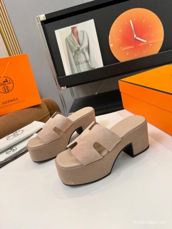 Adidas 2025 SS H-Love Classic Waterproof Platform Wedge Heel Thick Sole Sandals - LY00