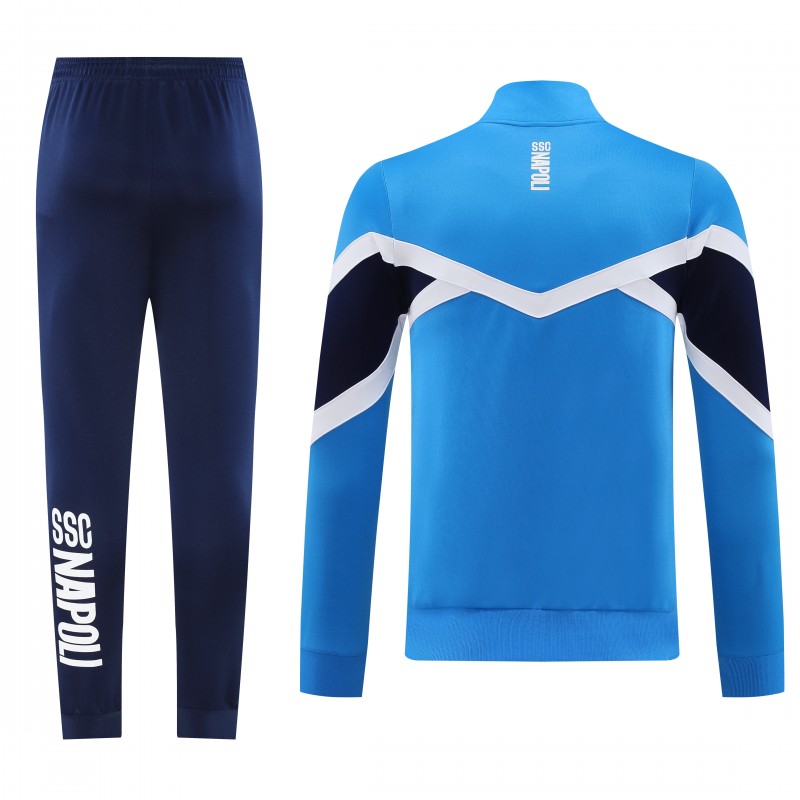 25/26 Napoli Blue/Black Full Zipper Jacket+Long Pants