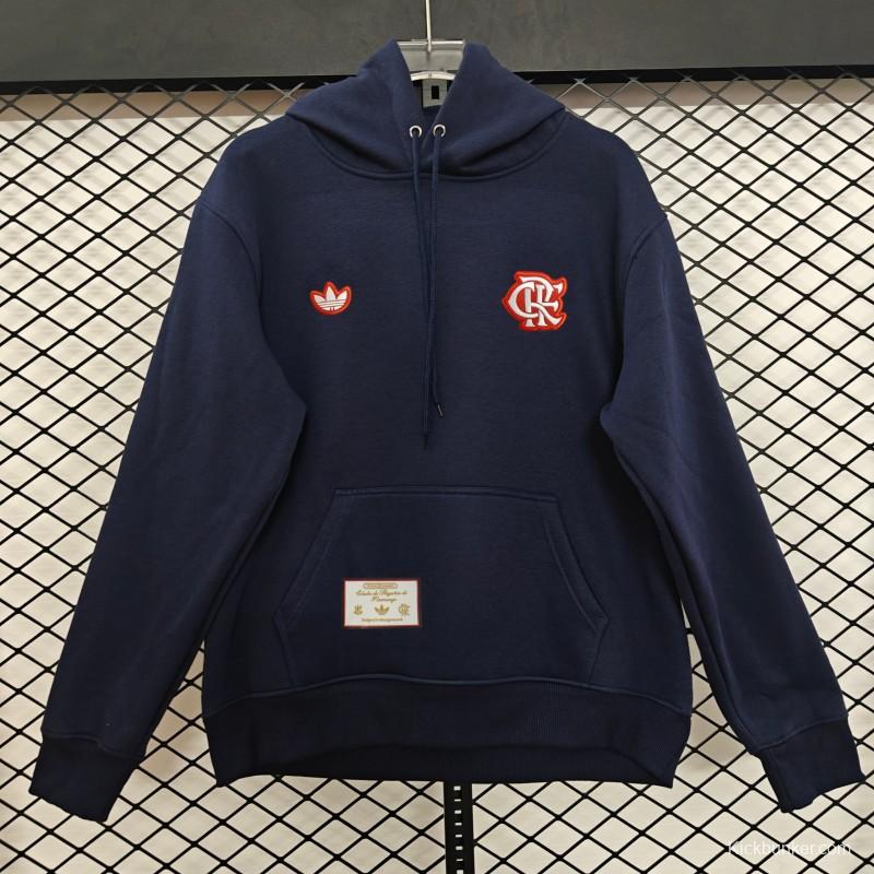 25/26 Flamengo Retro Embroidered Logo Hoodie 9 Colors