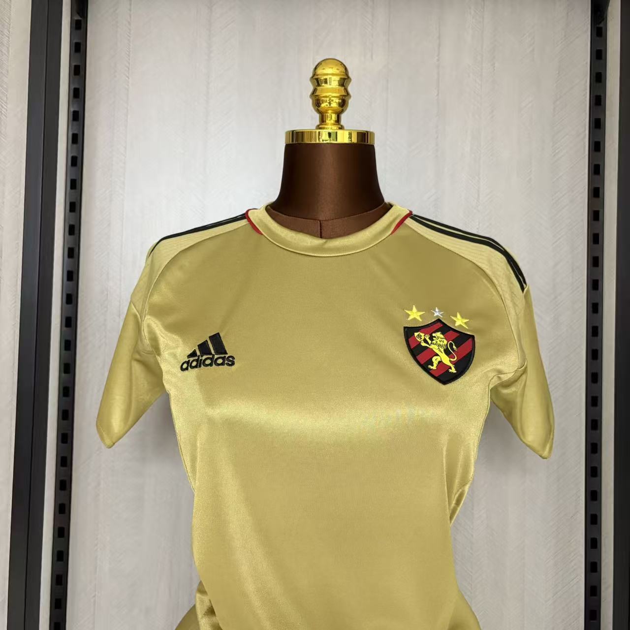 2016 Women Retro Recife Sports Gold Jersey
