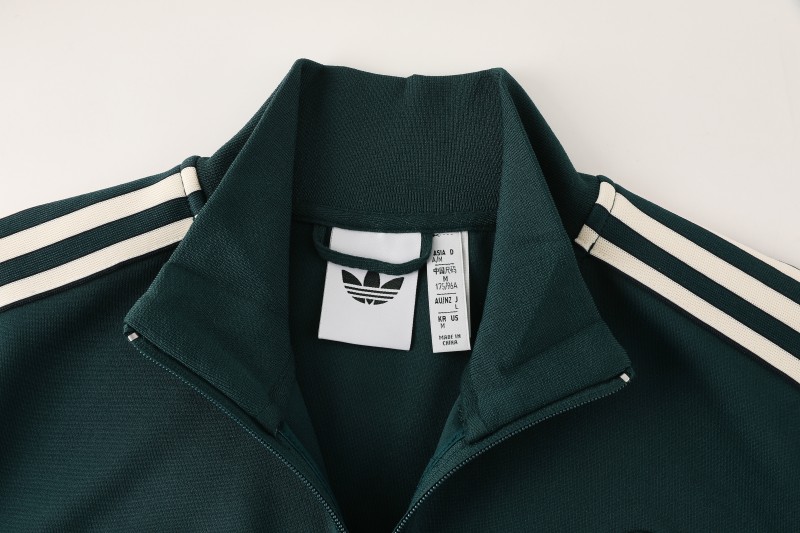 25/26  Juventus Retro Dark Green  Full zipper Jacket Tracksuit+ long pants