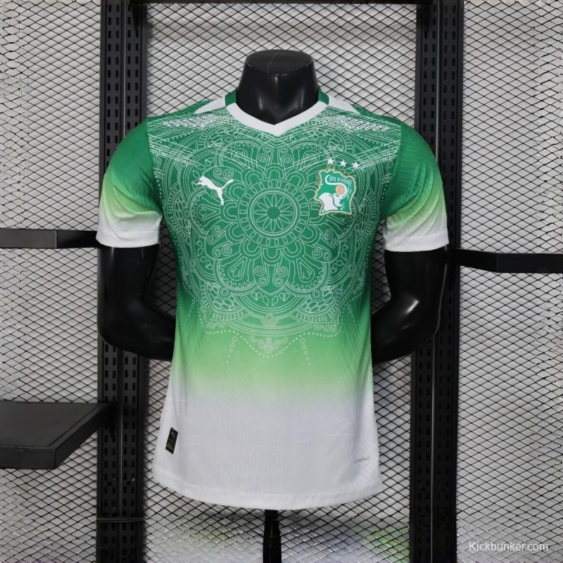 2026 Player Version Ivory Coast Special Edition Green Jersey