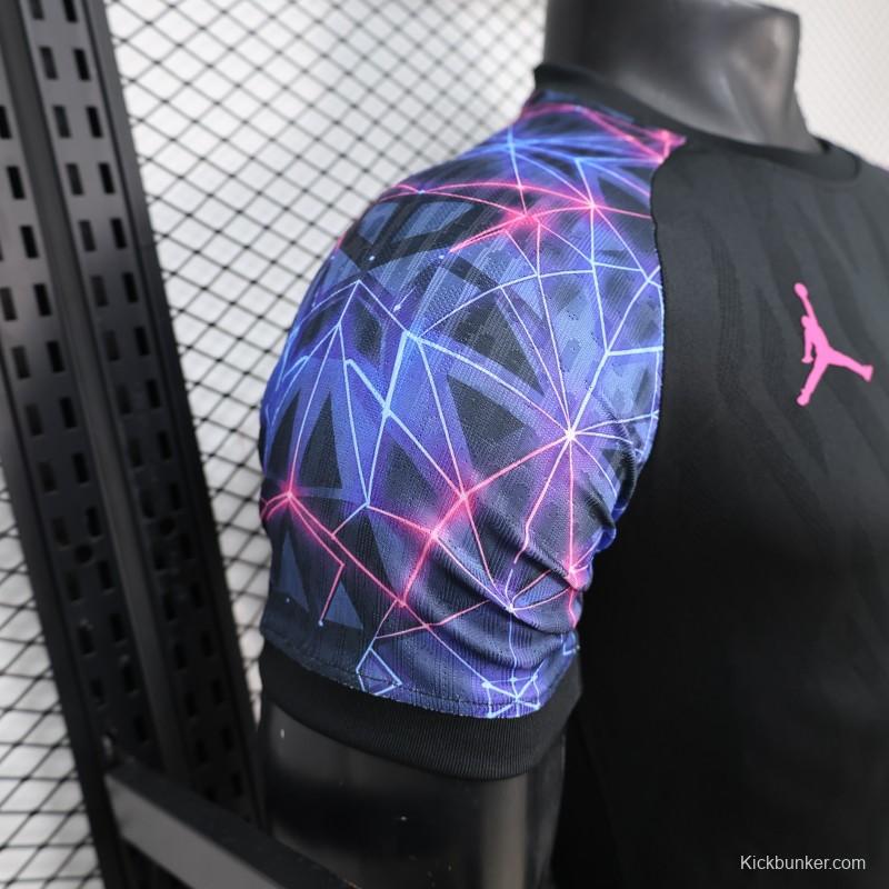 Player Version 25/26 FC Barcelona Black with Neon Geometric Pattern Jersey