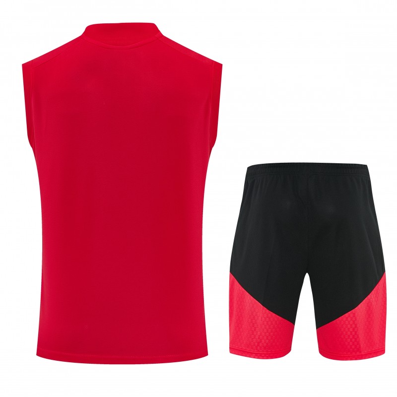 26/27 Germany Red  Sleeveless Training Vest +Shorts Set
