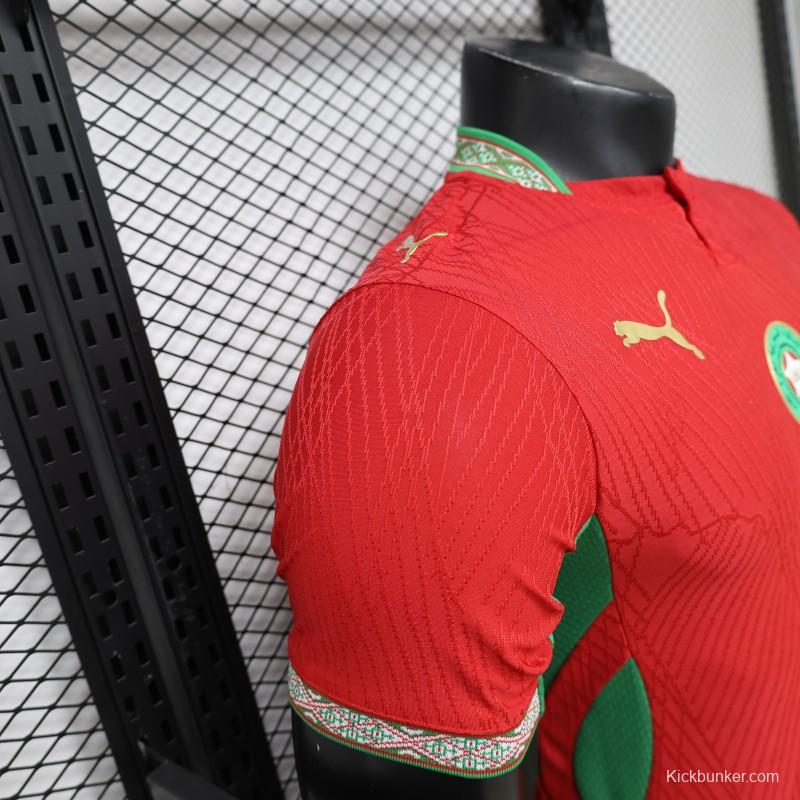 Player Version 26/27 Morocco Red & Green Home Jersey