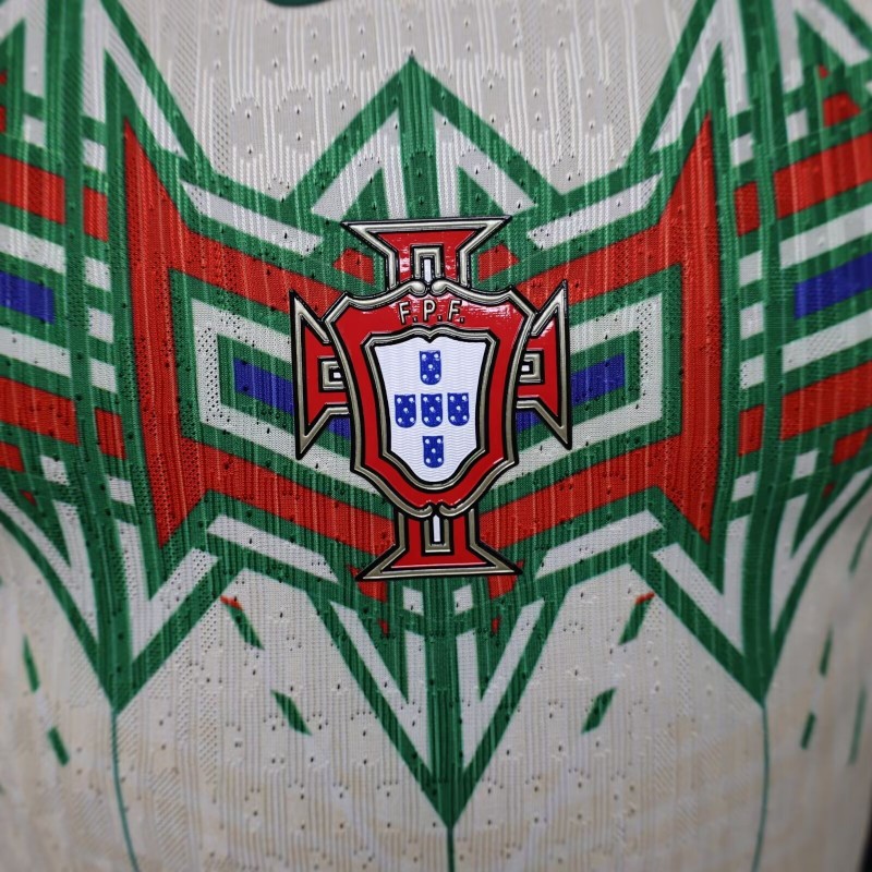 Player Version 2026 Portugal Cream with Geometric Tribal Pattern Special Edition  Jersey