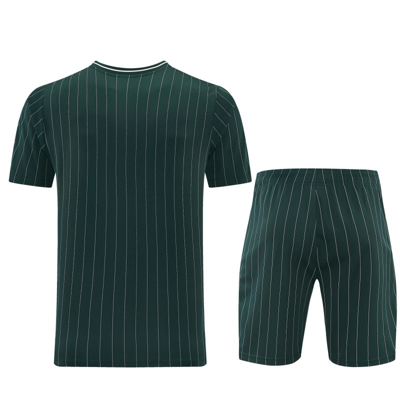 26/27 Juventus Navy Green Short Sleeve+Soccer Shorts