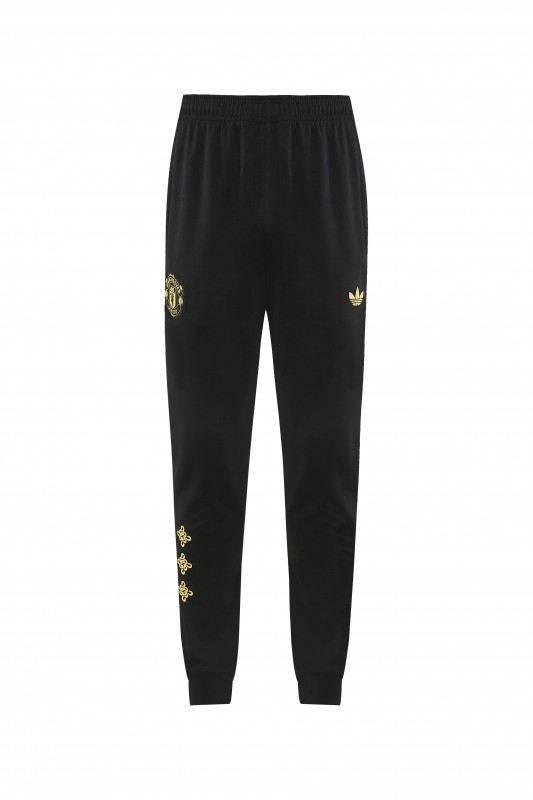 26/27 Manchester United Black Pullover Hooded Tracksuit + Long Pants