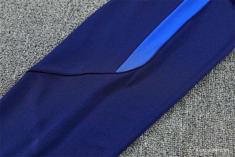 2026 Inter Milan Dark Navy Blue Half Zipper Jacket Tracksuit + Long Pants