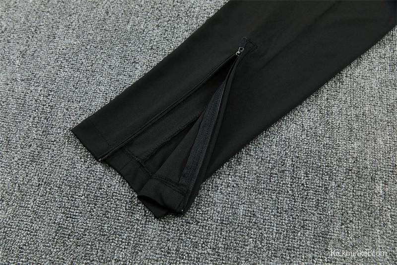 2026 Atletico Madrid Black Half Zipper Jacket Tracksuit + Long Pants