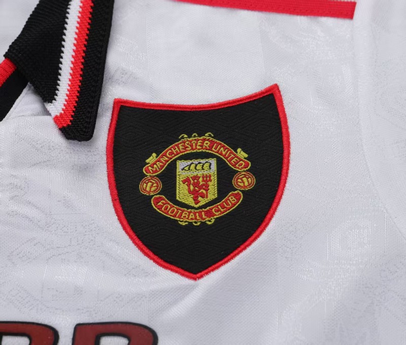 Retro Kids 98/99 Manchester United White Away Jersey