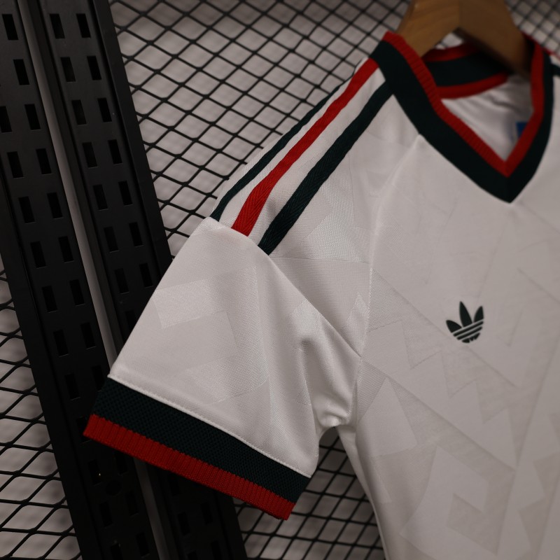 Player Version 2026 Womens Mexico Away White with Geometric Diamond Texture Jersey
