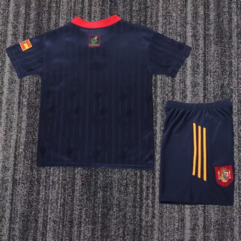 Retro Kids 1996 Spain Away Jersey