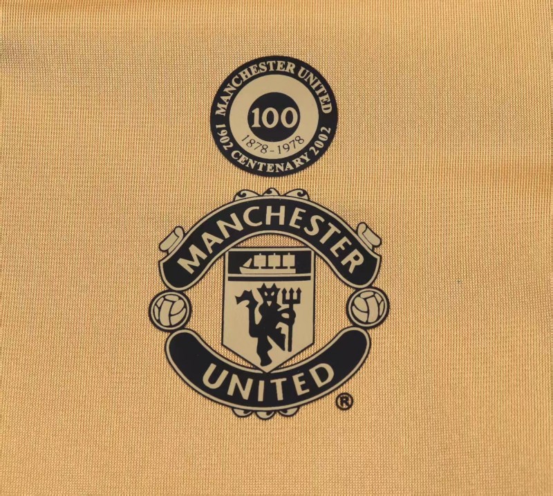 Retro Kids 01/02 Manchester United Centenary Golden Reversible Jersey