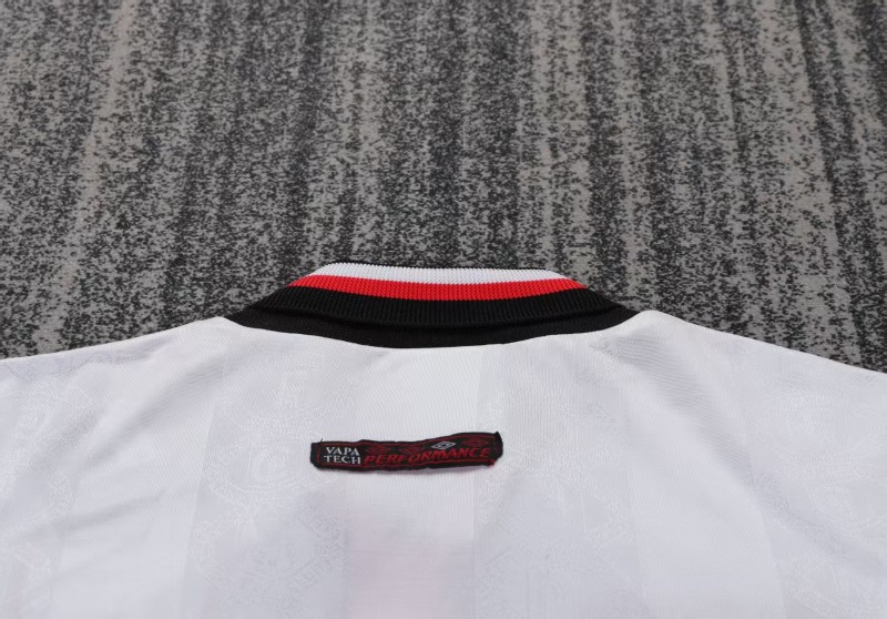 Retro Kids 98/99 Manchester United White Away Jersey