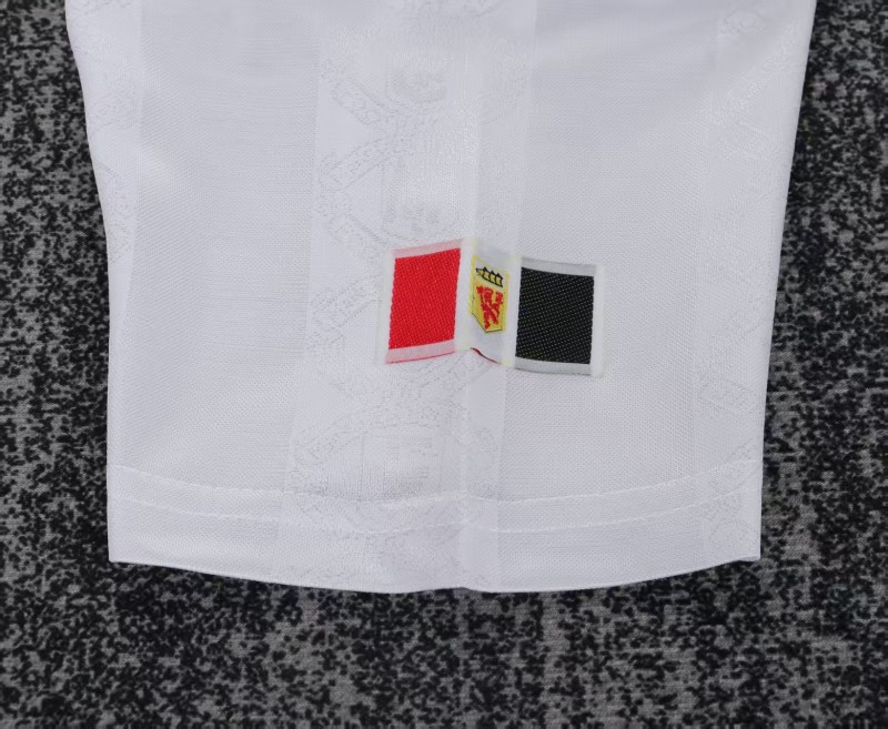 Retro Kids 98/99 Manchester United White Away Jersey
