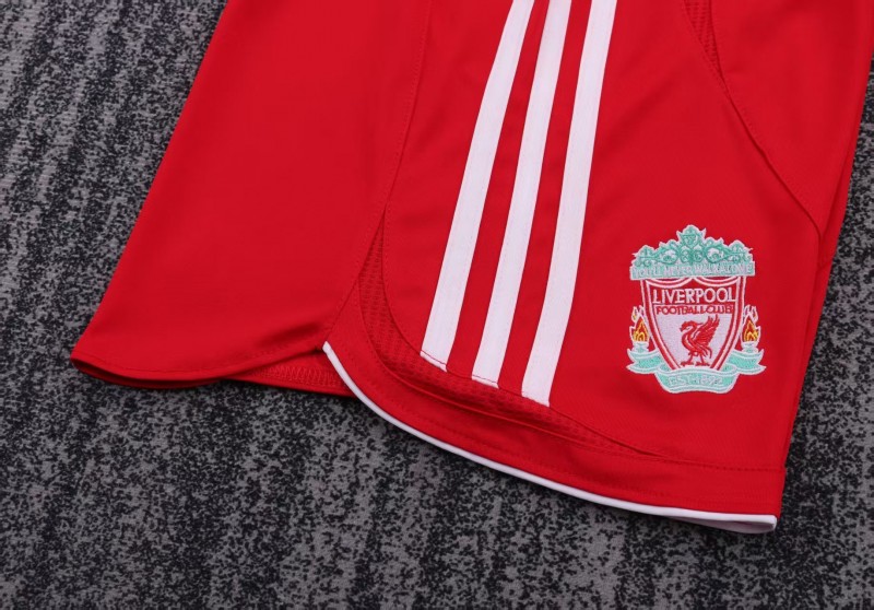 Retro Kids 06/08 Liverpool Red Home Jersey