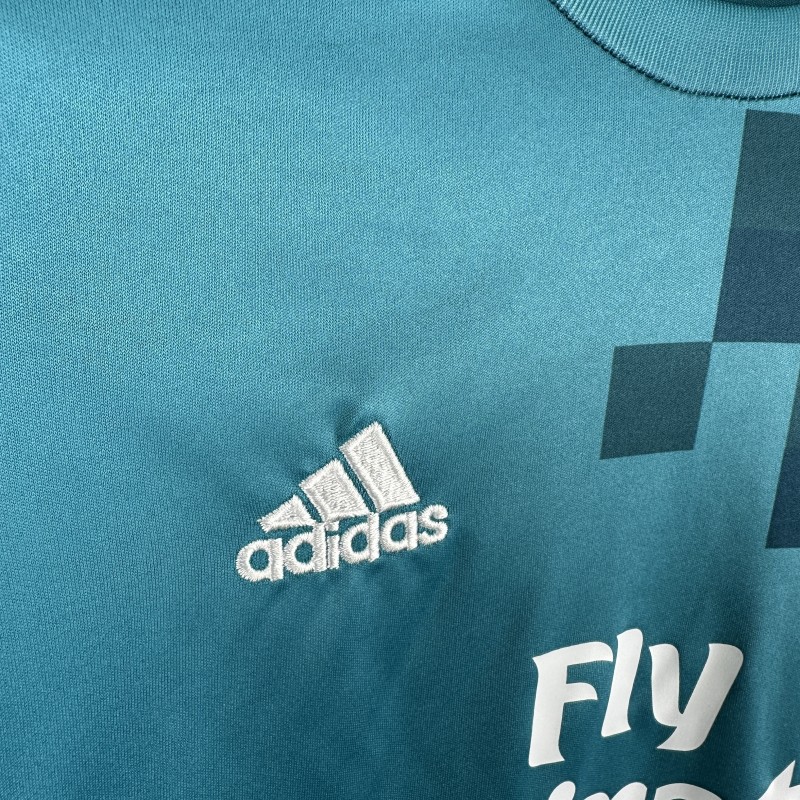 Retro Kids 17/18 Real Madrid Third Long Sleeve Jersey