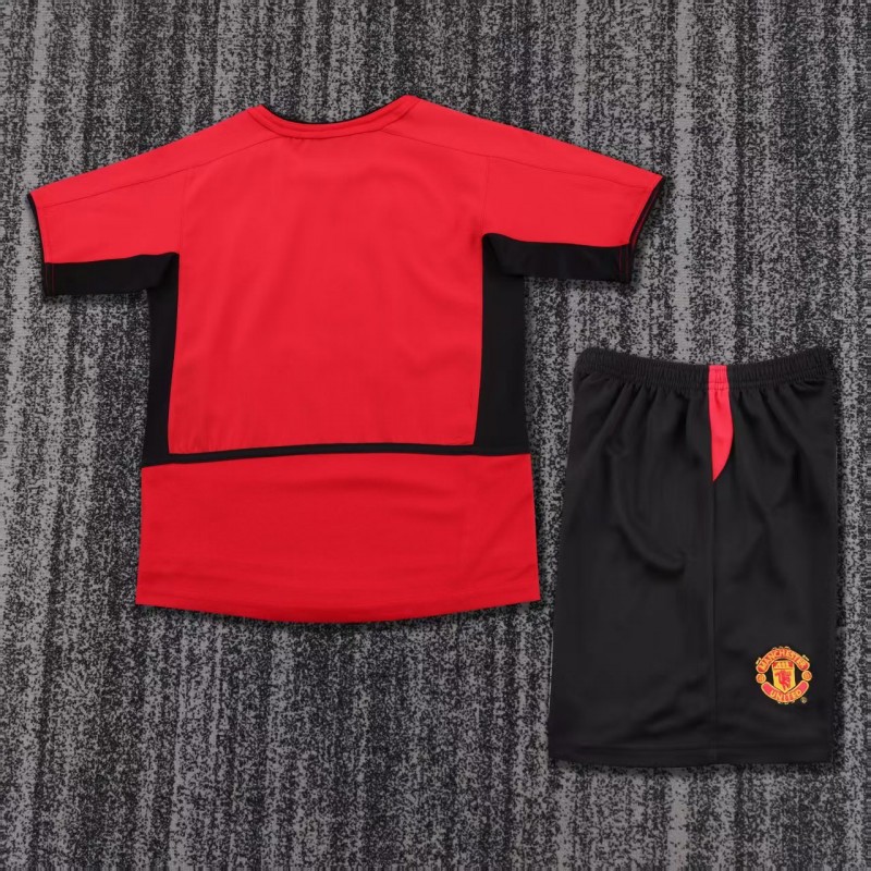 Retro Kids 02/04 Manchester United Home Jersey