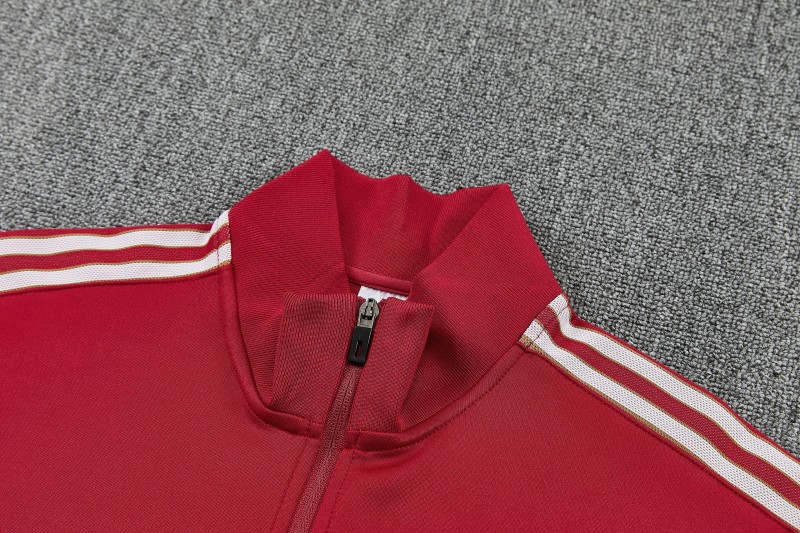 26/27 Arsenal Red Full Zipper Jacket Tracksuit + Long Pants